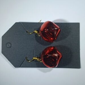 Red Bell Earrings New Handmade